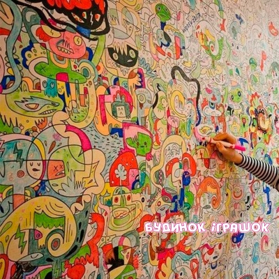 Товари для малювання - Шпалери - розмальовки Pasportu Карта світу 60х100см (2719084)#4