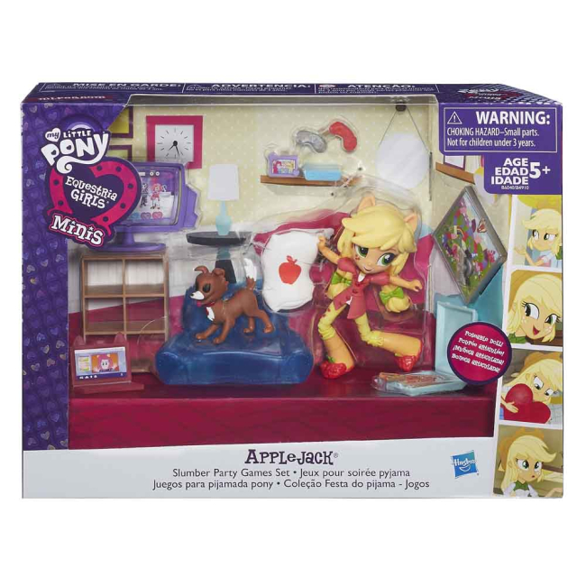 Фигурки персонажей - Игровой набор MLP EG Minis Пижамная вечеринка Еплджек (B4910/B6040)#2