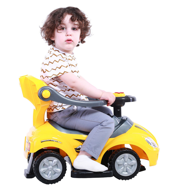 Толокары - Толокар OCIE Magic car с ручкой желтый (U-042hY)#2