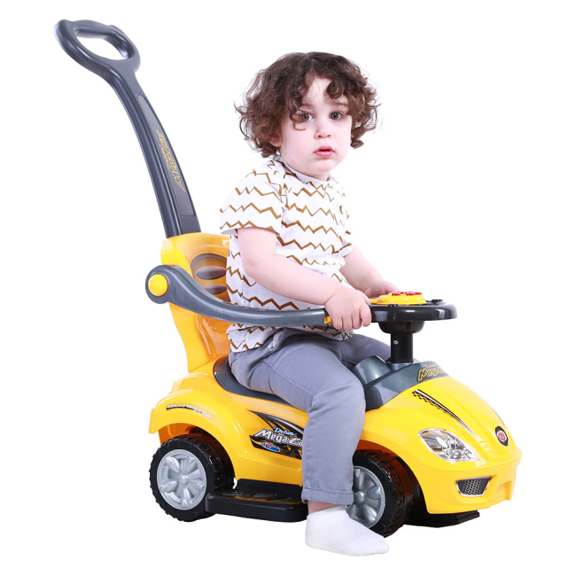 Толокары - Толокар OCIE Magic car с ручкой желтый (U-042hY)#3