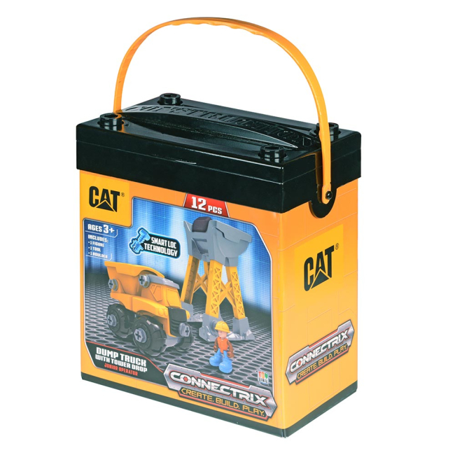 Транспорт і спецтехніка - Конструктор Самоскид і вежа-навантажувач CAT (80911)#2