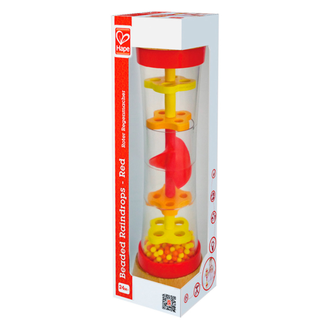 Погремушки, прорезыватели - Развивающая игрушка HAPE Музыка дождя Красная (E0327)#2