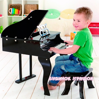 Музичні інструменти - Дерев яне піаніно Hape чорне (E0320)#2