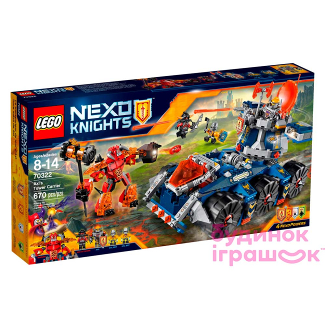 Конструктори LEGO - Конструктор LEGO NEXO KNIGHTS Бойова вежа Акселя (70322)#5