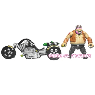 Фігурки персонажів - Бойовий транспорт Байк з фігуркою рокстеді Ninja Turtles TMNT (89302)#2