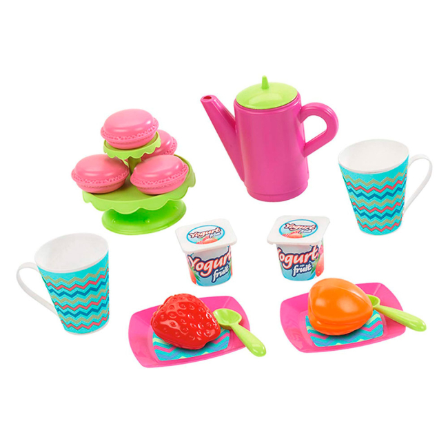 Дитячі кухні та побутова техніка - Возик Ecoiffier French Cuisine з набором посуду та продуктами 20 аксесуарів (1618) (001618)#2