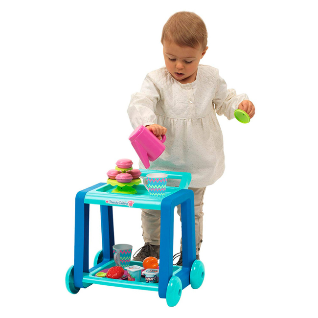 Дитячі кухні та побутова техніка - Возик Ecoiffier French Cuisine з набором посуду та продуктами 20 аксесуарів (1618) (001618)#4