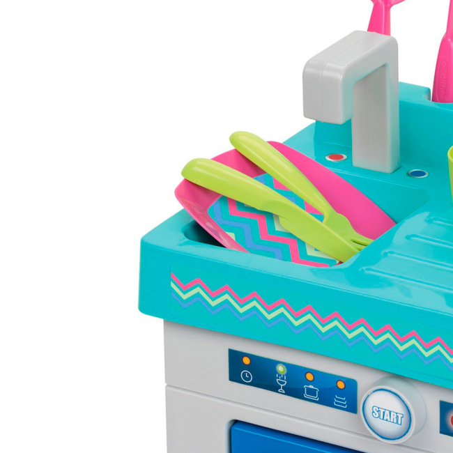 Дитячі кухні та побутова техніка - Кухня Ecoiffier French Cuisine що розкладується 2 секції 21 аксесуарів (1621) (001621)#2