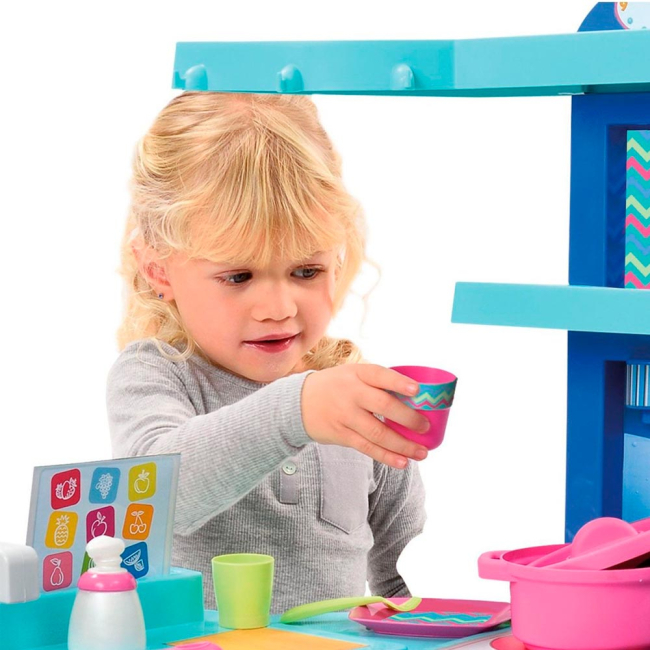 Дитячі кухні та побутова техніка - Кухня Ecoiffier French Cuisine що розкладується 2 секції 21 аксесуарів (1621) (001621)#5