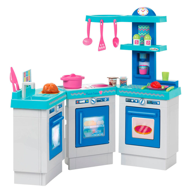 Дитячі кухні та побутова техніка - Кухня Ecoiffier French Cuisine що розкладається 3 секції 25 аксесуарів(1622) (001622)#2