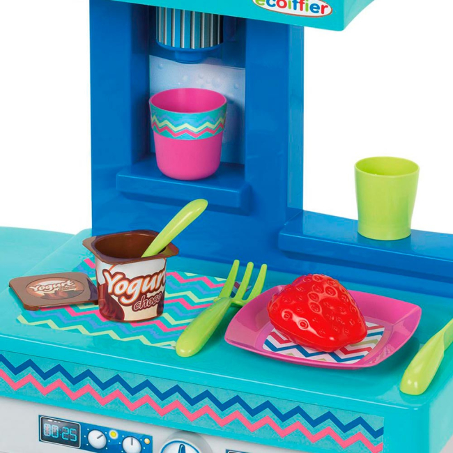 Дитячі кухні та побутова техніка - Кухня Ecoiffier French Cuisine що розкладається 3 секції 25 аксесуарів(1622) (001622)#4