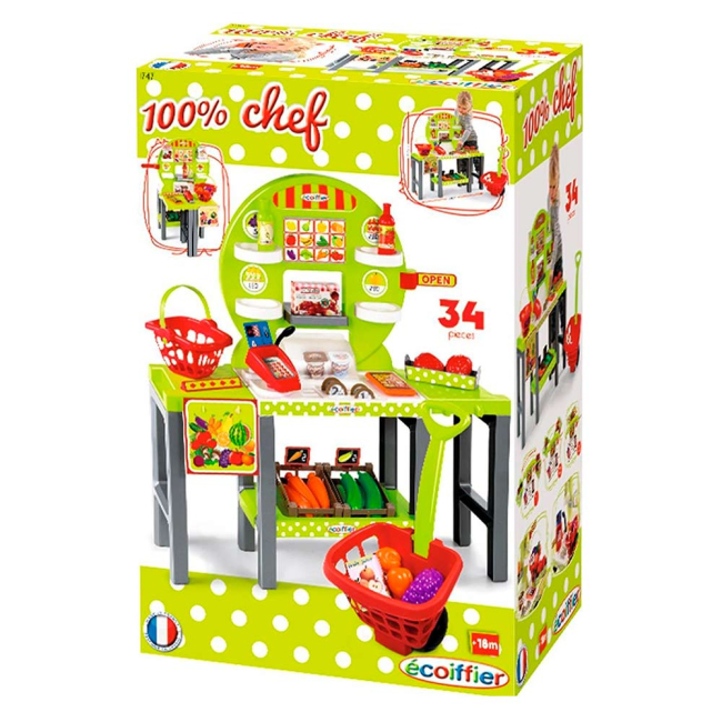 Наборы профессий - Игровой набор Ecoiffier Продуктовый супермаркет Chef (001747)#4