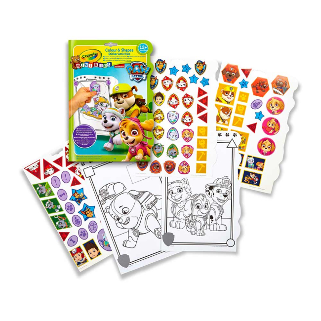 Товари для малювання - Набір для творчості Crayola Розмальовка з наклейками Щенячий патруль (81-1373)#2