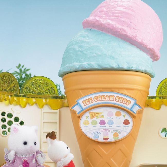 Фигурки животных - Игровой набор Магазин мороженого Sylvanian Families (5228)#4