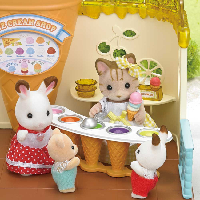 Фигурки животных - Игровой набор Магазин мороженого Sylvanian Families (5228)#5