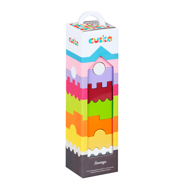 Розвивальні іграшки - Конструктор дерев яний Cubika Пірамідка LD-1 (11308)#3