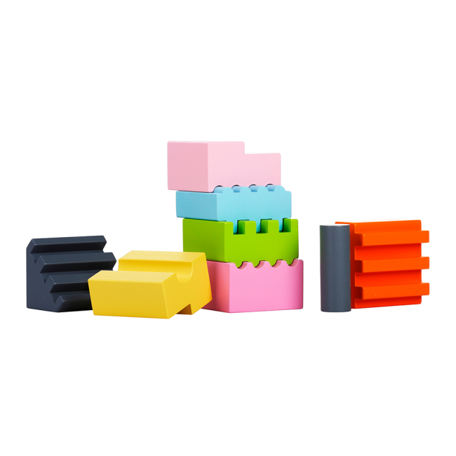 Розвивальні іграшки - Конструктор дерев яний Cubika Пірамідка LD-3 (11322)#2