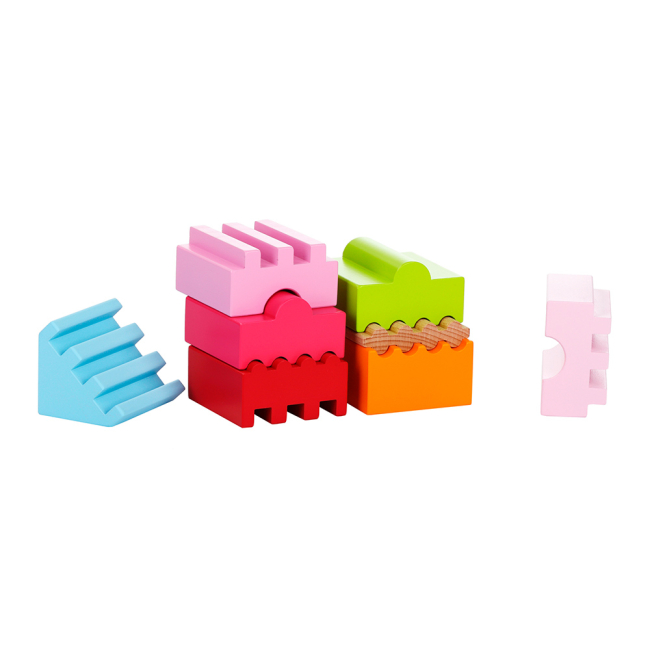 Розвивальні іграшки - Конструктор дерев яний Cubika Пірамідка LD-4 (11339)#2