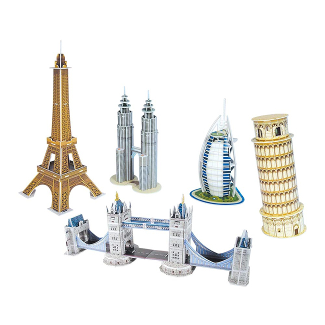 3D-пазлы - Трехмерная головоломка-конструктор CubicFun Архитектура мира (C056h) #2