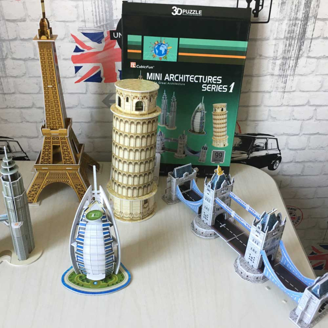 3D-пазлы - Трехмерная головоломка-конструктор CubicFun Архитектура мира (C056h) #3
