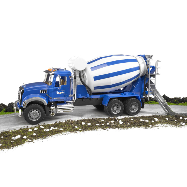 Транспорт и спецтехника - Бетономешалка Bruder MACK Granite (02814)#4