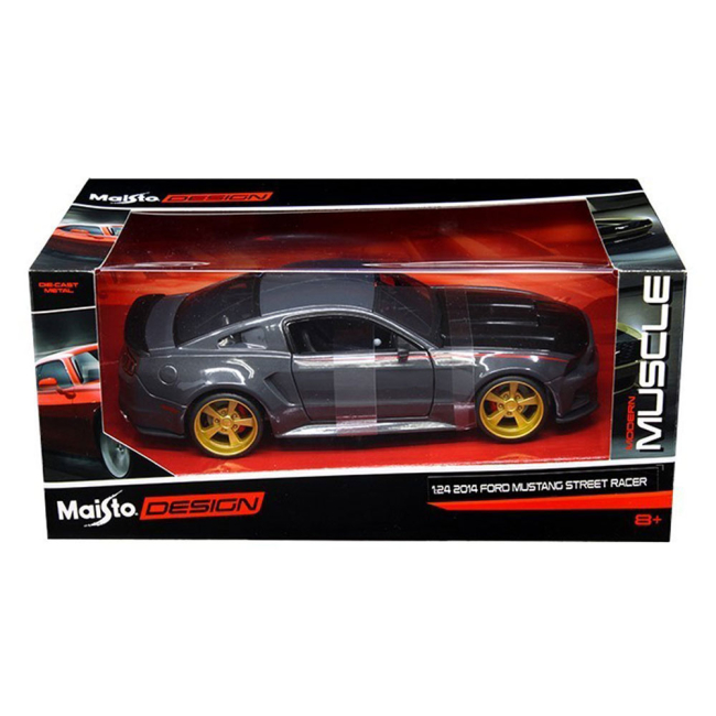 Транспорт і спецтехніка - Автомодель Maisto Ford Mustang (32502 met grey) (32502 met. grey)#2
