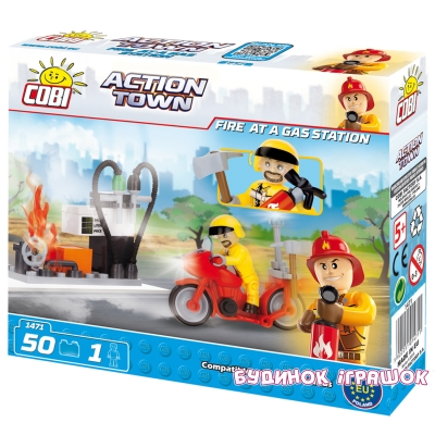 Конструкторы с уникальными деталями - Конструктор COBI серии Action Town Пожар на АЗС (COBI-1471)#2