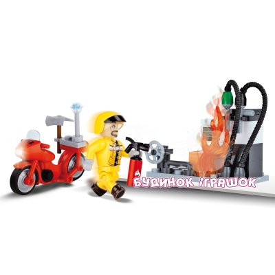 Конструкторы с уникальными деталями - Конструктор COBI серии Action Town Пожар на АЗС (COBI-1471)#3