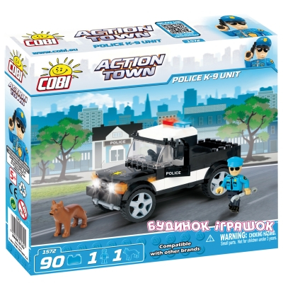 Конструктори з унікальними деталями - Конструктор COBI серії Action Town Поліцейський загін К-9 (COBI-1572)#2