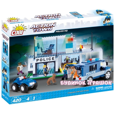 Конструкторы с уникальными деталями - Конструктор COBI серии Action Town Штаб-квартира полиции (COBI-1574)#2