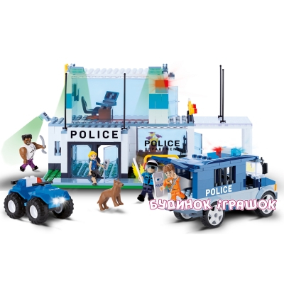 Конструкторы с уникальными деталями - Конструктор COBI серии Action Town Штаб-квартира полиции (COBI-1574)#3