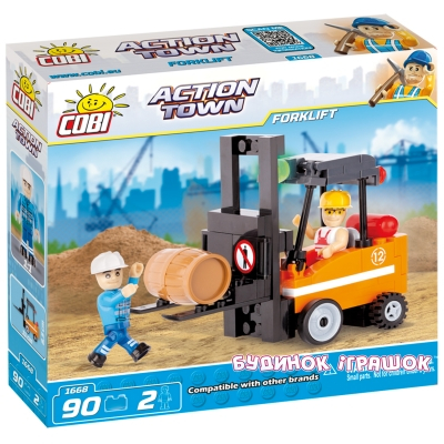 Конструктори з унікальними деталями - Конструктор COBI серії Action Town Навантажувач (COBI-1668)#2