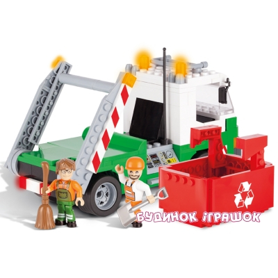 Конструктори з унікальними деталями - Конструктор COBI серії Action Town Сміттєвоз з контейнером (COBI-1781)#4