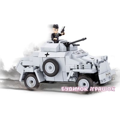 Конструкторы с уникальными деталями - Конструктор COBI Бронированная машина SD KFZ-222 (COBI-2366)#3