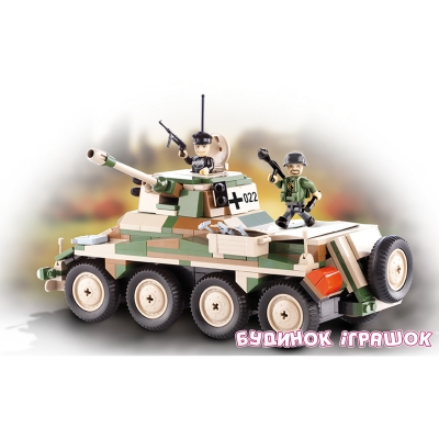 Конструкторы с уникальными деталями - Конструктор COBI Тяжелая бронированная автомашина SD KFZ-234 PUMA (COBI-2446)#3