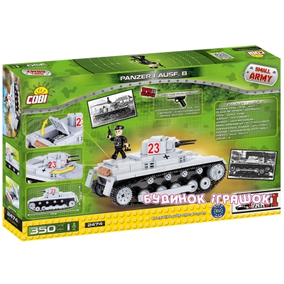 Конструкторы с уникальными деталями - Конструктор COBI серии Small Army Танк Panzerkampfwagen I (COBI-2474)#2