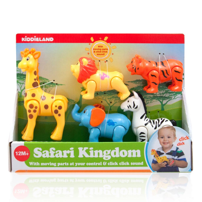 Фігурки тварин - Ігровий набір Kiddieland Дикі тварини тріскачки (054106)#2