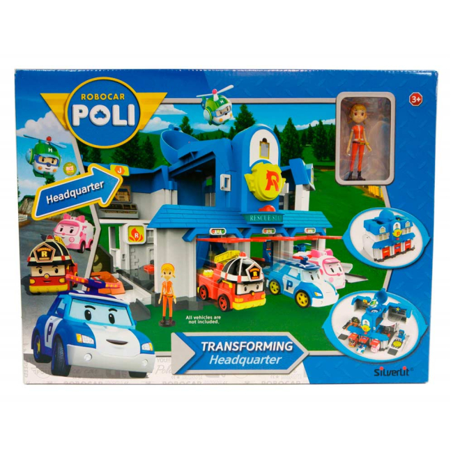 Фігурки персонажів - Ігровий набір Штаб-квартира Poli Robocar (83304)#4