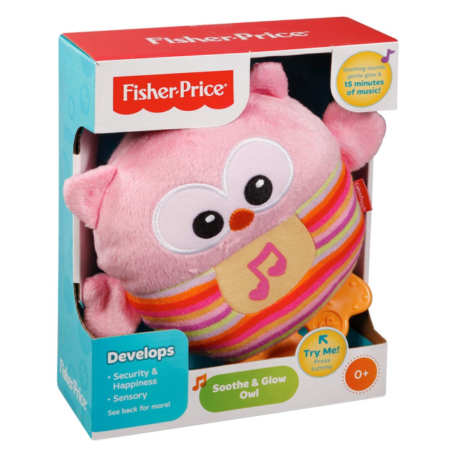 Ночники, проекторы - Мягкая игрушка-ночник Fisher-Price Сова со звуковым эффектом (CDN88)#2