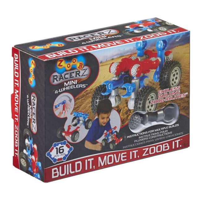 Конструктори з унікальними деталями - Конструктор Mini 4-Wheelers ZOOB (0Z12050)#3