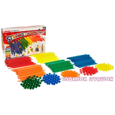 Конструктори з унікальними деталями - Розвиваючий конструктор Straws and Connectors ROYLCO (R6090)#2