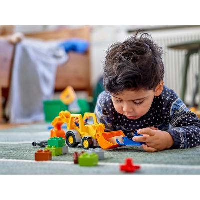 Конструкторы LEGO - Конструктор Экскаватор-погрузчик LEGO DUPLO (10811)#6
