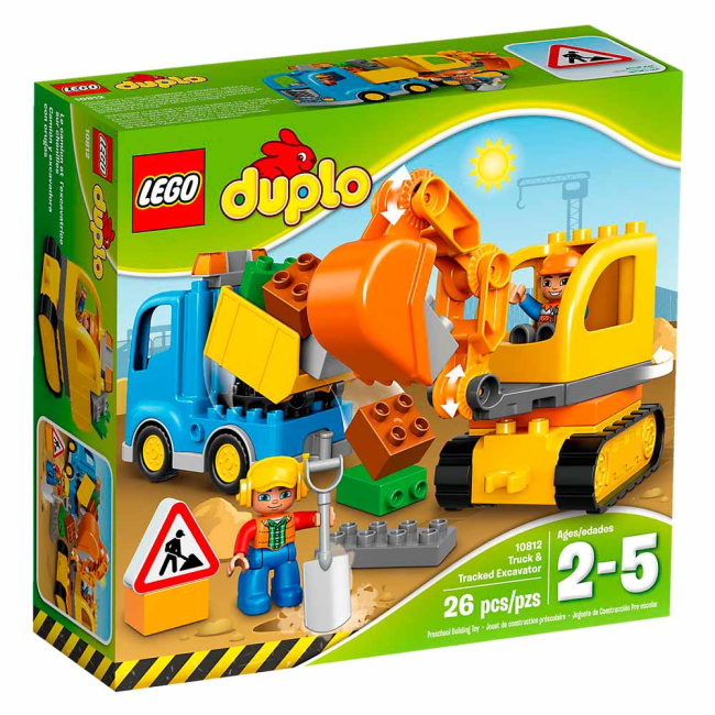 Конструктори LEGO - Конструктор LEGO Duplo Вантажівка і гусеничний екскаватор (10812)#6