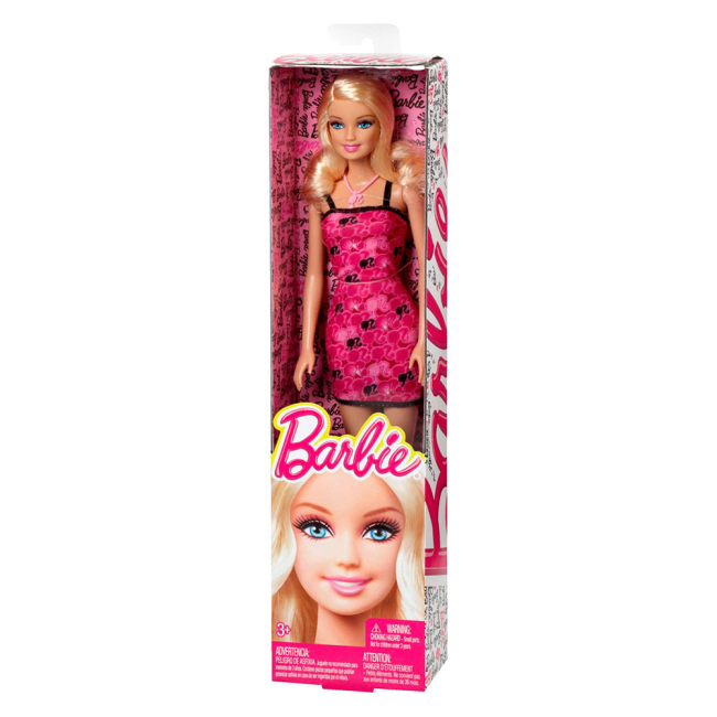 Куклы - Кукла Barbie Супер стиль Красно-черное короткое платье (T7439/BCN30)#3