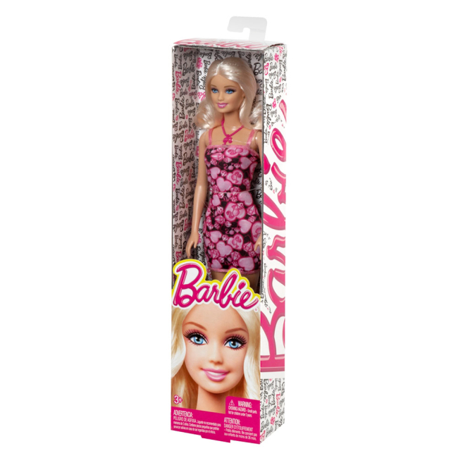 Куклы - Кукла Barbie Супер стиль Розовое короткое платье в цветочек (T7439/BCN31)#2