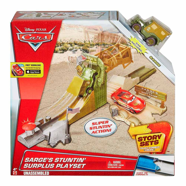 Автотреки - Игровой набор Cars Радиатор-Спрингс Трюкач Сардж (DJD90)#4