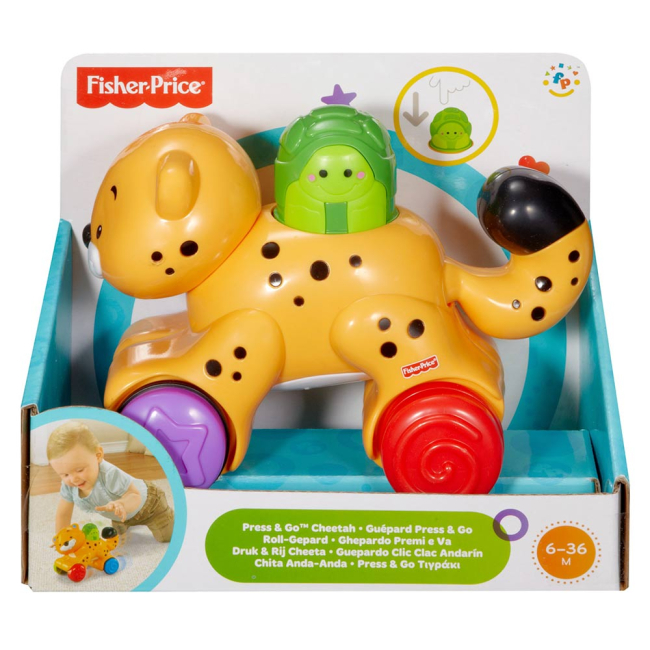 Машинки для малышей - Игрушка-каталка Fisher-Price Инерционные зверята Тигренок (N8160/N8162)#2