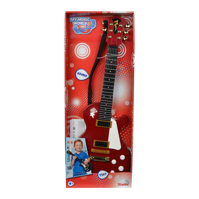 Музичні інструменти - Дитячий музичний інструмент Електронна рок-гітара Simba червона (6837110/6837110-2)#2