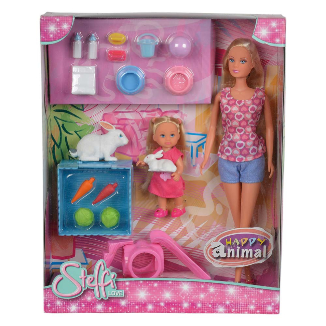Куклы - Игровой набор Steffi & Evi Love Уход за животными кролики (5732156/5732156-2)#2