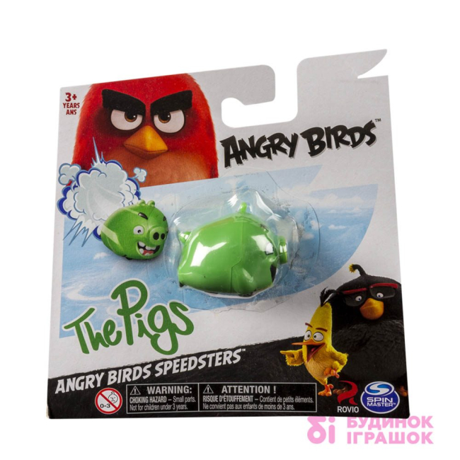 Фигурки персонажей - Птичка-роллер Angry Birds свинка на колесах (SM90500/SM90500-6)#2